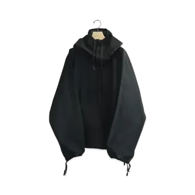 COMOLI Ripstop Smock Parka "Black"