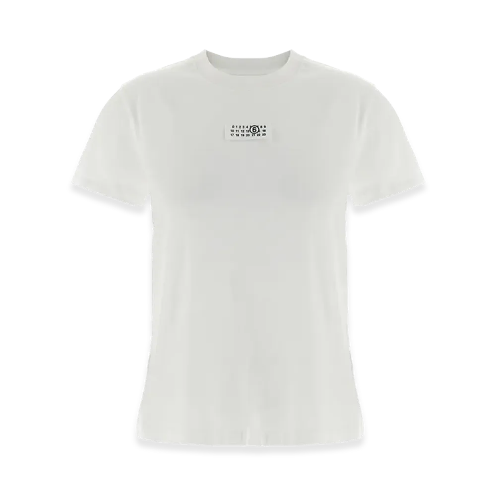 MM6 Maison Margiela Women's Numeric Signature T-Shirt "White"
