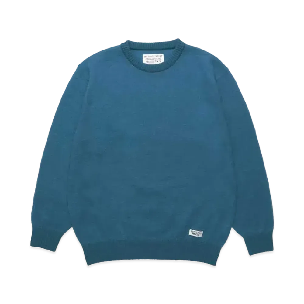 WACKO MARIA Mohair Knit Sweater "Blue"