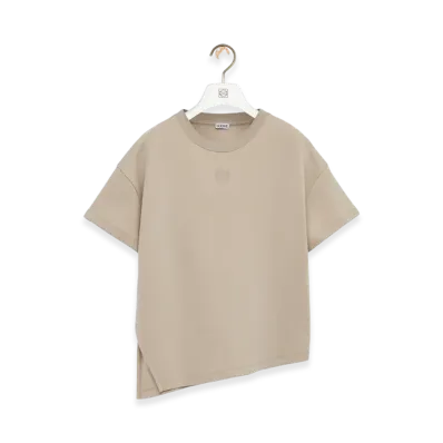 LOEWE Asymmetric Tee "Beige"