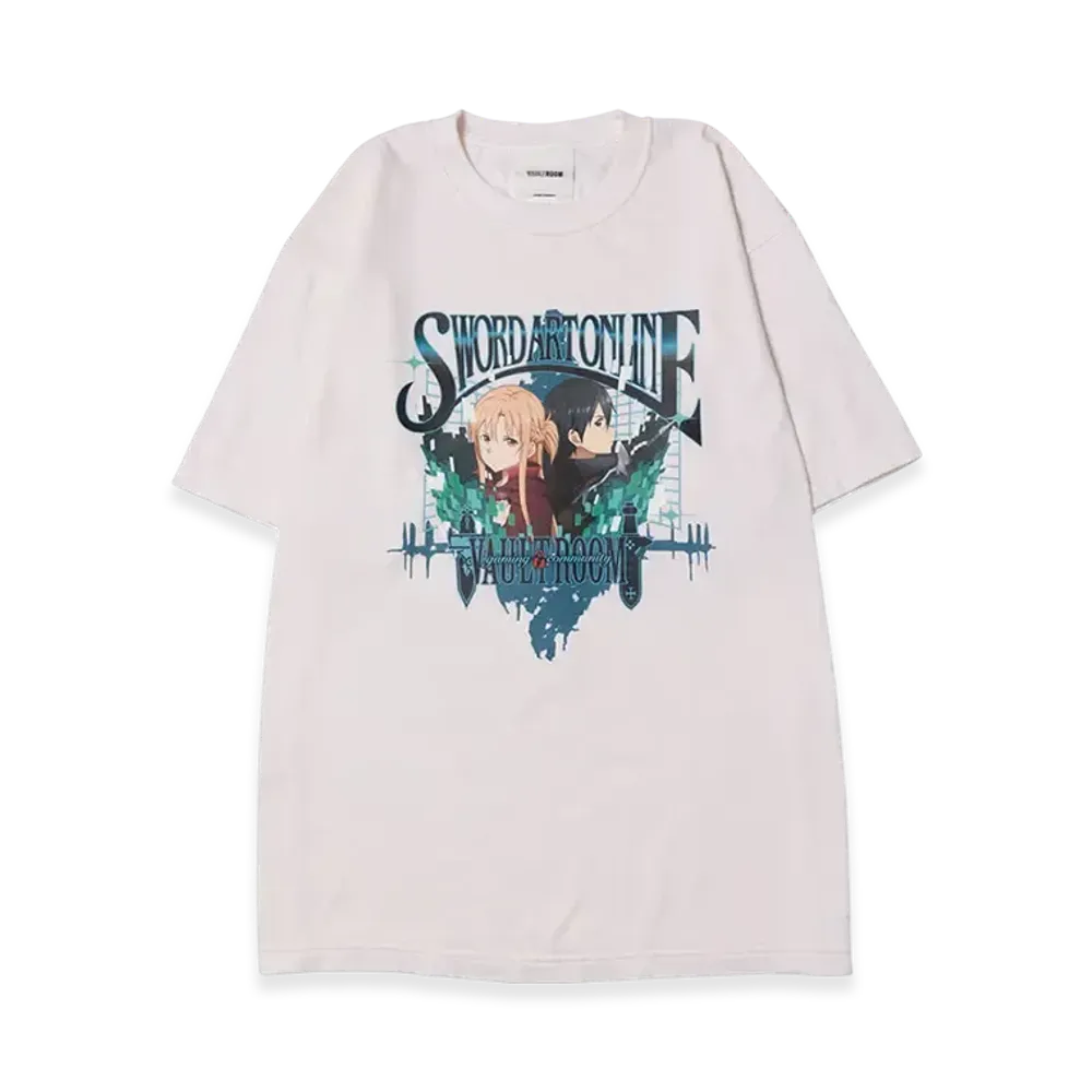 VAULTROOM x SWORD ART ONLINE Kirito & Asuna Tee "Off White"