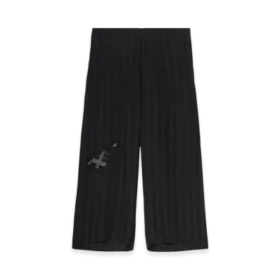 Yohji Yamamoto POUR HOMME Piece Unique/Aoyama ST Pattern Cut-Out Detail Pants "Black"