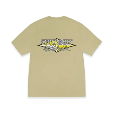 Stussy Worldwide Diamond Tee Pigment Dyed "Elm"