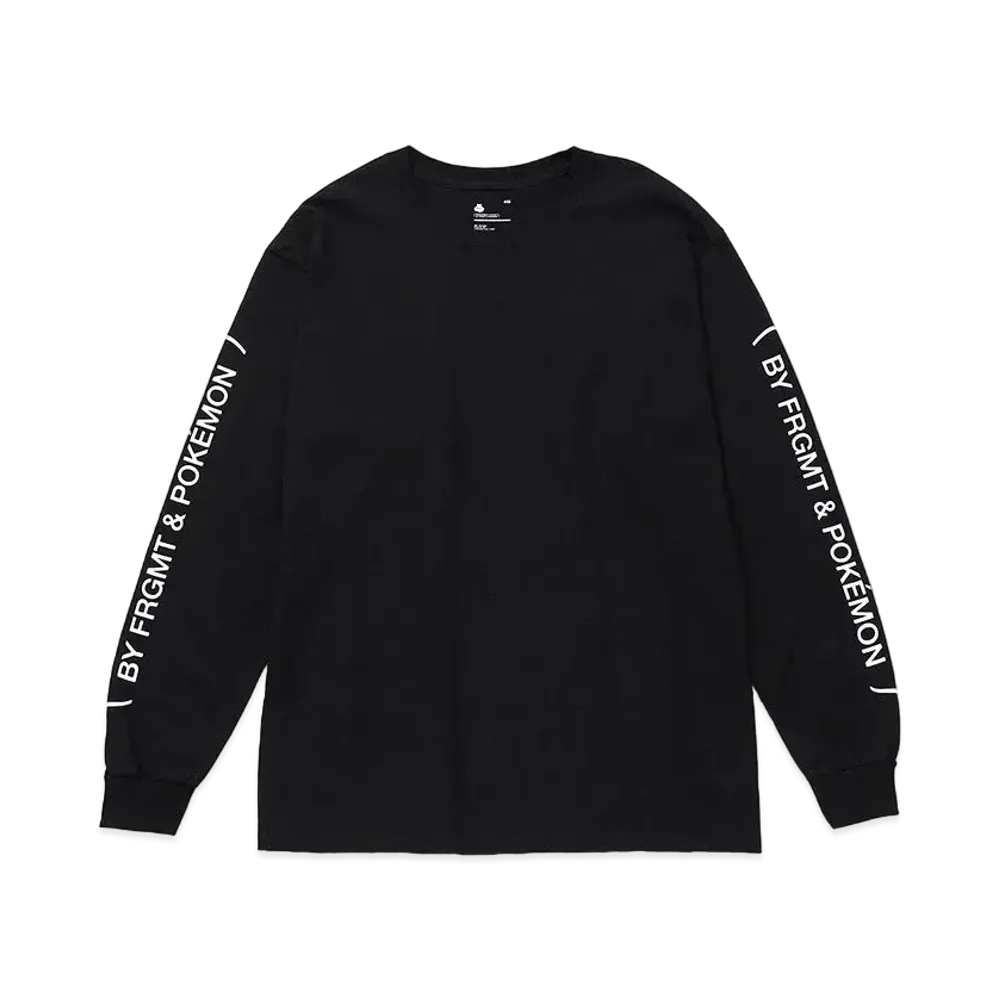 FRAGMENT x POKEMON THUNDERBOLT PROJECT LONG SLEEVE TEE "Black"
