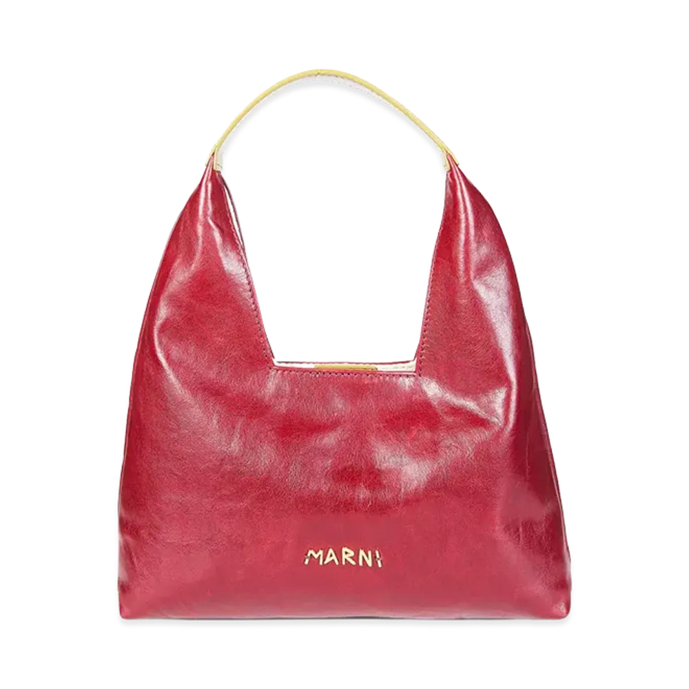 MARNI Women's Small "Trapeze" Shoulder Bag "Bordeaux"