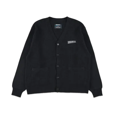 WIND AND SEA Fishnet Recycled Nylon Knit Cardigan "Black"