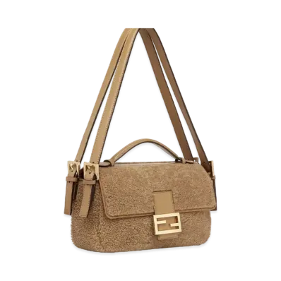 FENDI Baguette Multi Sheep Skin Bag "Beige"