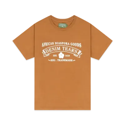 DENIM TEARS ADG Tee Washed "Brown"