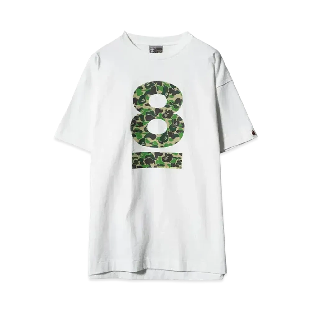 BAPE 2001 8th ANNIVERSARY T-SHIRT "WHITE"