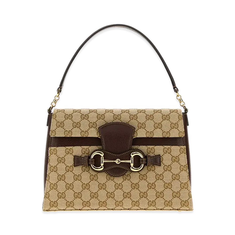 GUCCI Women's GG Canvas Leather Goods "Sand/Brown"