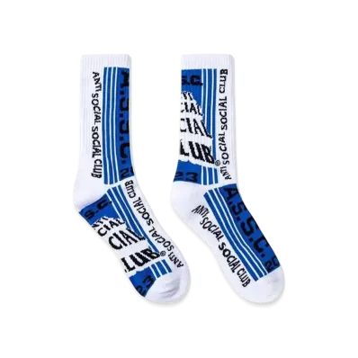 ANTI SOCIAL SOCIAL CLUB Pack Your Things Socks "White/Blue"