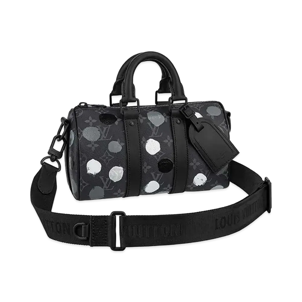 Louis Vuitton x Yayoi Kusama Keepall Bandouliere 25 Monogram Eclipse Painted Dots