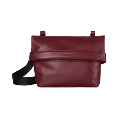 Bottega Veneta Small Paper Calfskin Crossbody Bag "Bordeaux"