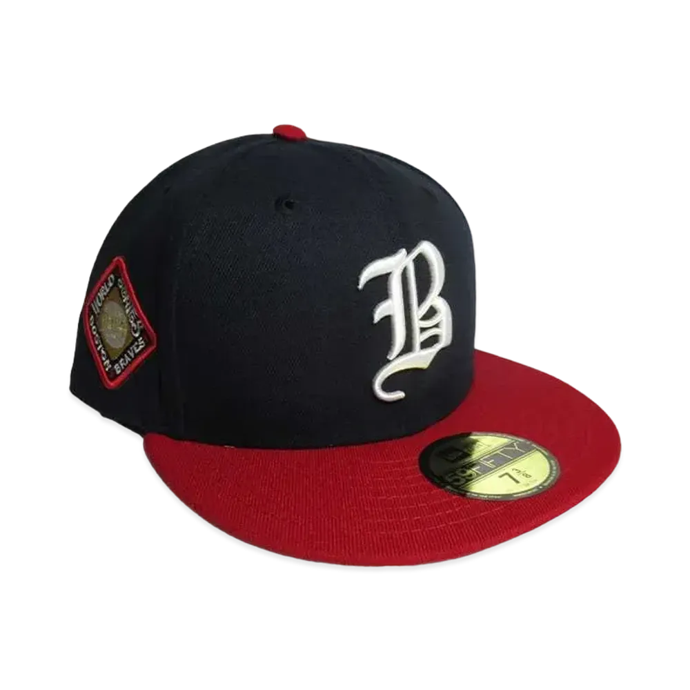 NEW ERA x DPW Exclusive 59fifty Boston Braves "Navy/Red"