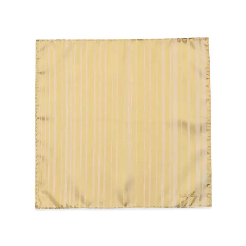 Paul Smith Shadow Stripe Pocket Square "Yellow"