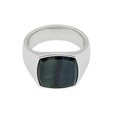 TOM WOOD Cushion Blue Hawk Eye Men "Silver"