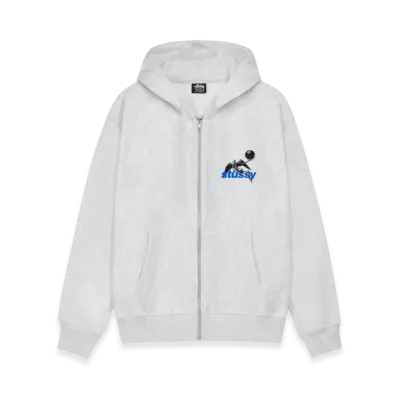 Stussy Apocalypse Zip Hoodie "Ash Heather"