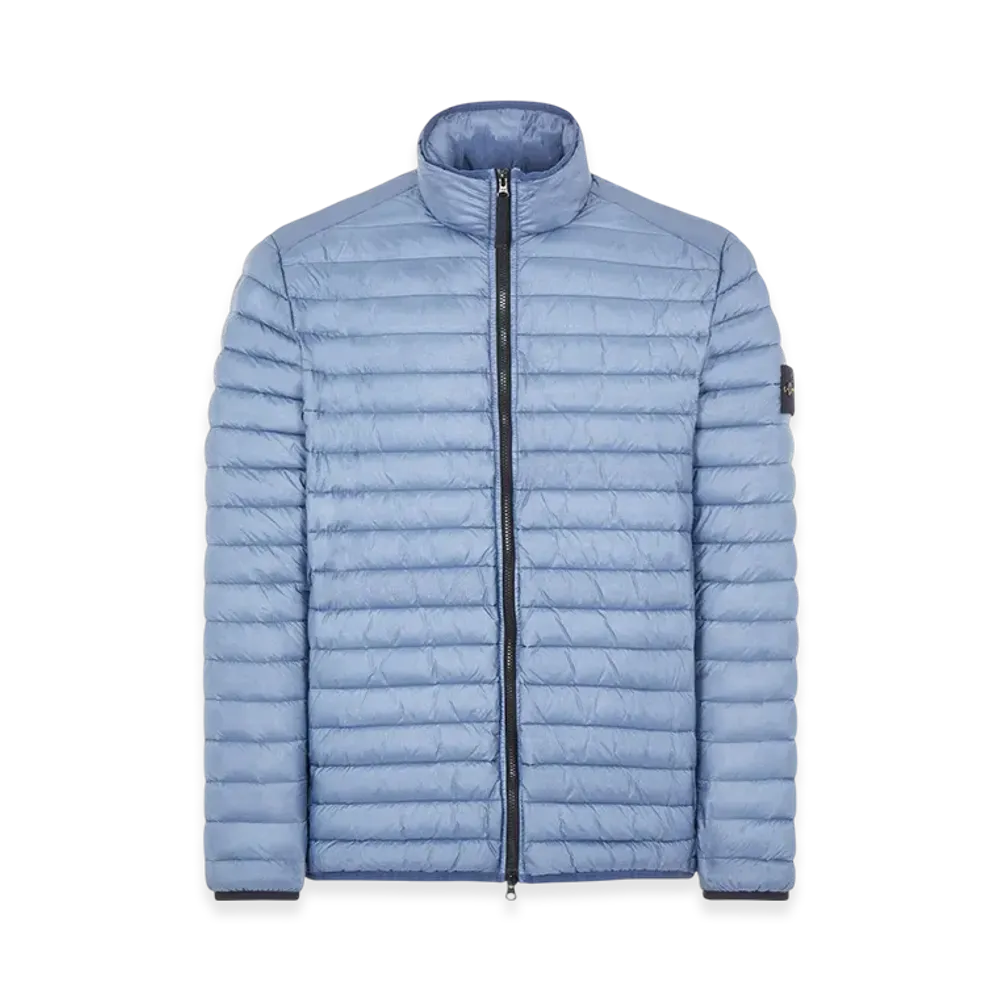 Stone Island 41524 Loom Woven Chambers R-Nylon Down-TC Garment Dyed Packable Jacket - 22FW "Avio Blue"