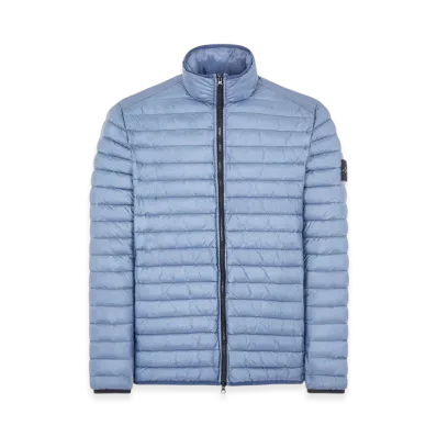 Stone Island 41524 Loom Woven Chambers R-Nylon Down-TC Garment Dyed Packable Jacket - 22FW "Avio Blue"