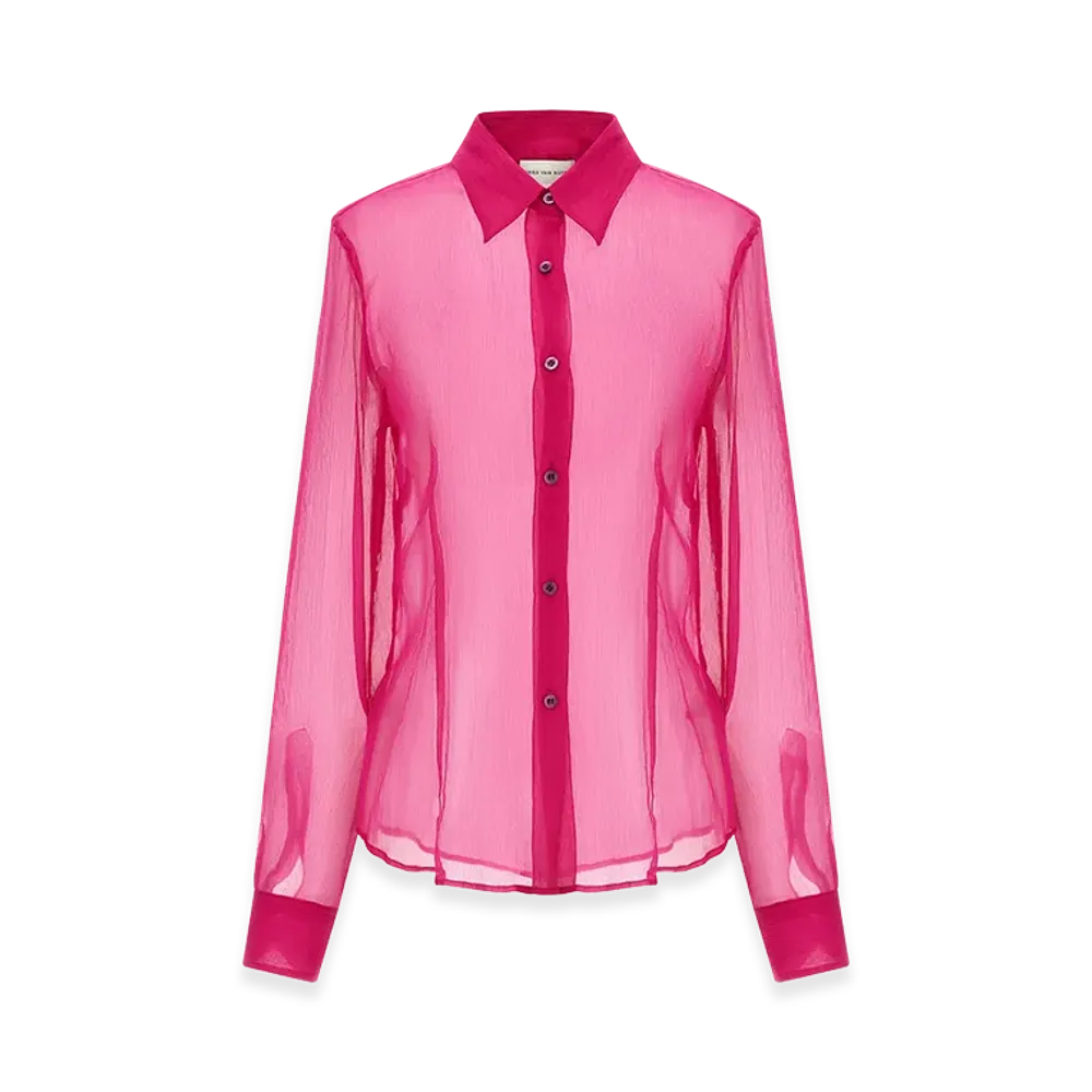 DRIES VAN NOTEN Women's 'Cloudy' Shirt "Fuchsia"