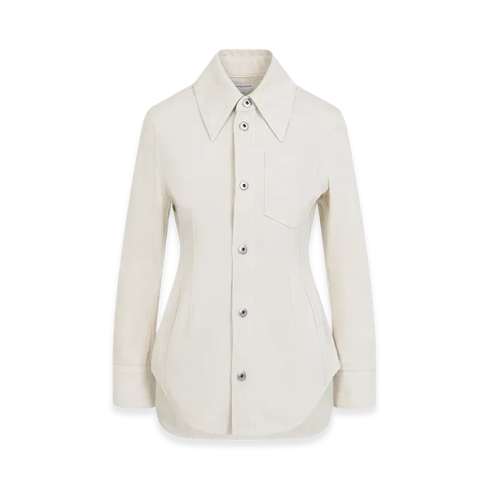 Bottega Veneta Women's Cotton Jacket "Pale Meringue"