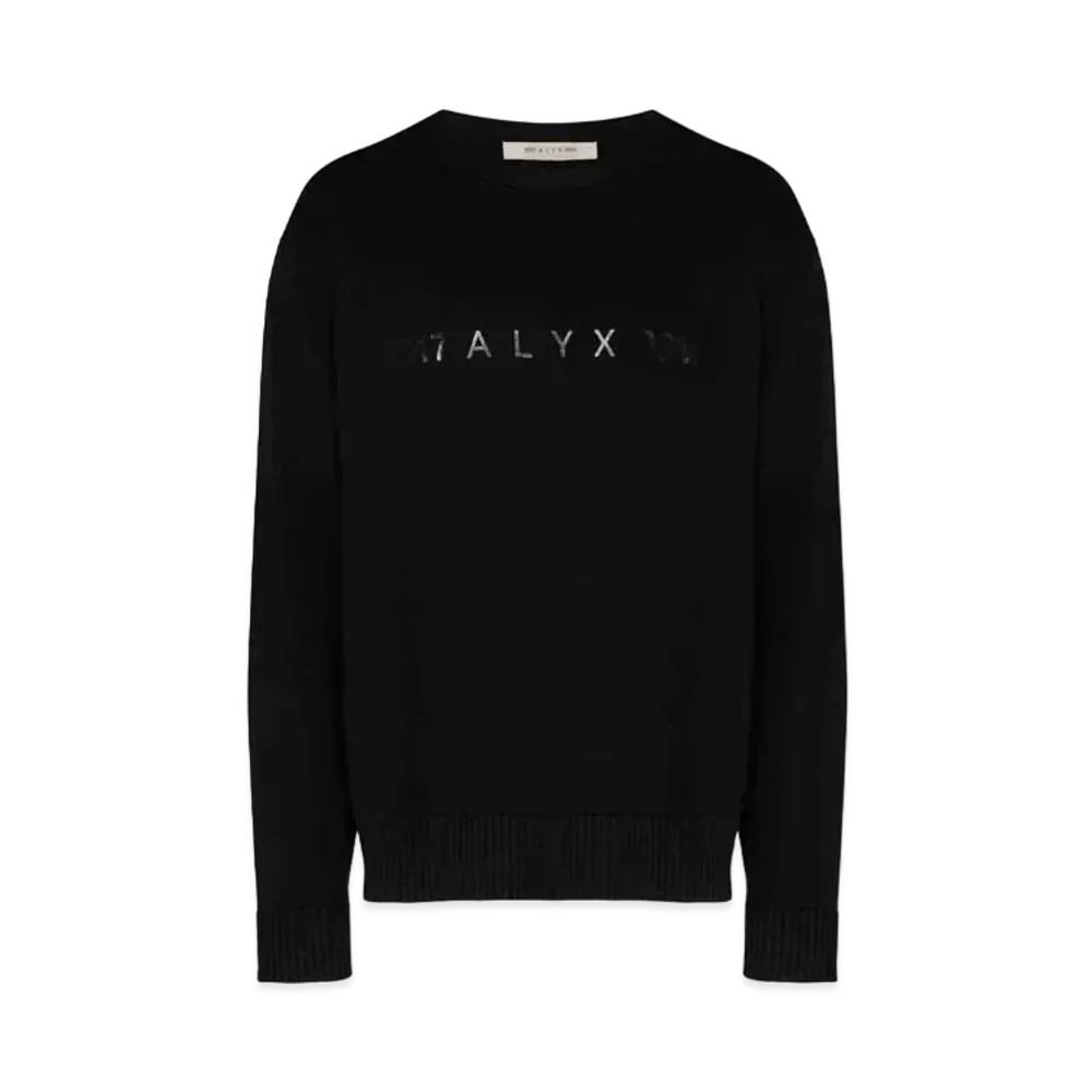 1017 ALYX 9SM Logo-Print Long-Sleeve Sweatshirt "Black"