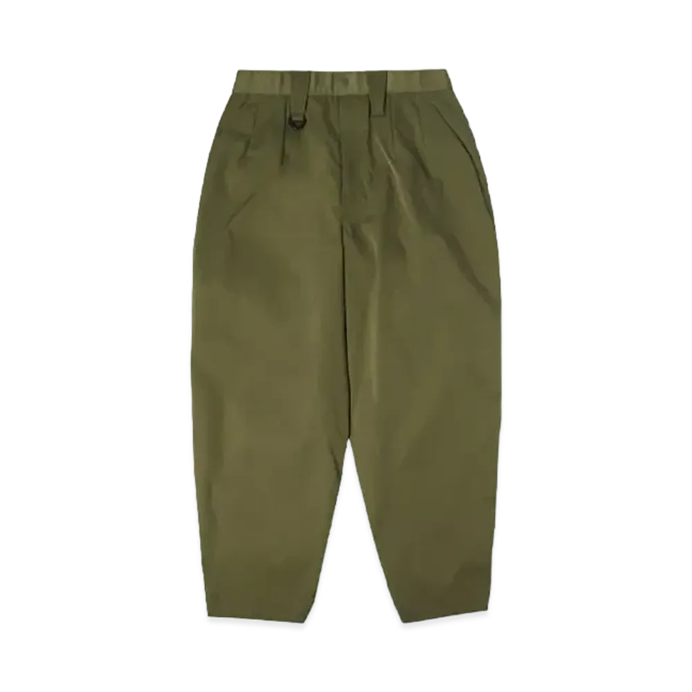 TAIGALIONA TWO TUCK WIDE TROUSERS "KAHKI"
