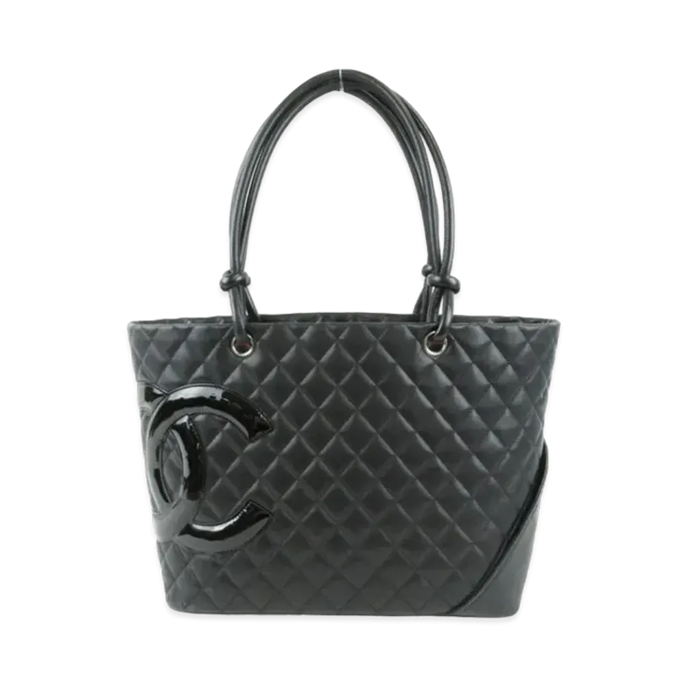 CHANEL Cambon Line Large Tote Bag GM "Black/Enamel"