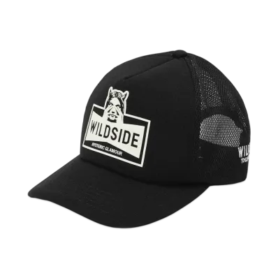 WILDSIDE Yohji Yamamoto x HYSTERIC GLAMOUR 'SEE NO EVIL' Mesh Cap "Black"