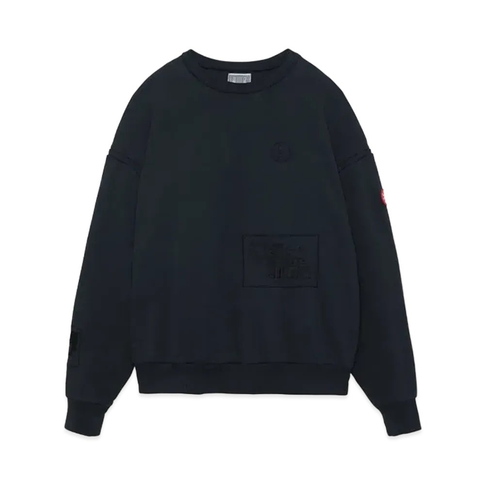 Cav Empt (C.E) OVERDYE DOUBLE FACE CREW NECK "Black"