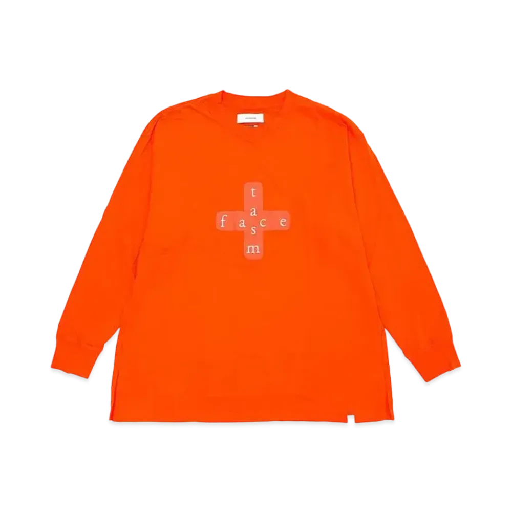 FACETASM CROSSLOGO SLEEVE TEE "PINK"