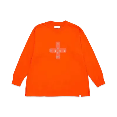 FACETASM CROSSLOGO SLEEVE TEE "PINK"