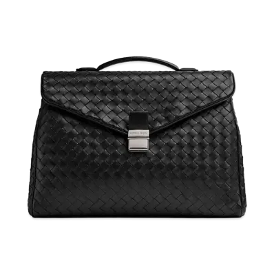 Bottega Veneta Archivist Briefcase "Black"