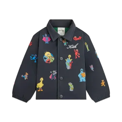 Kith x Sesame Street Baby Coaches Jacket "Black"