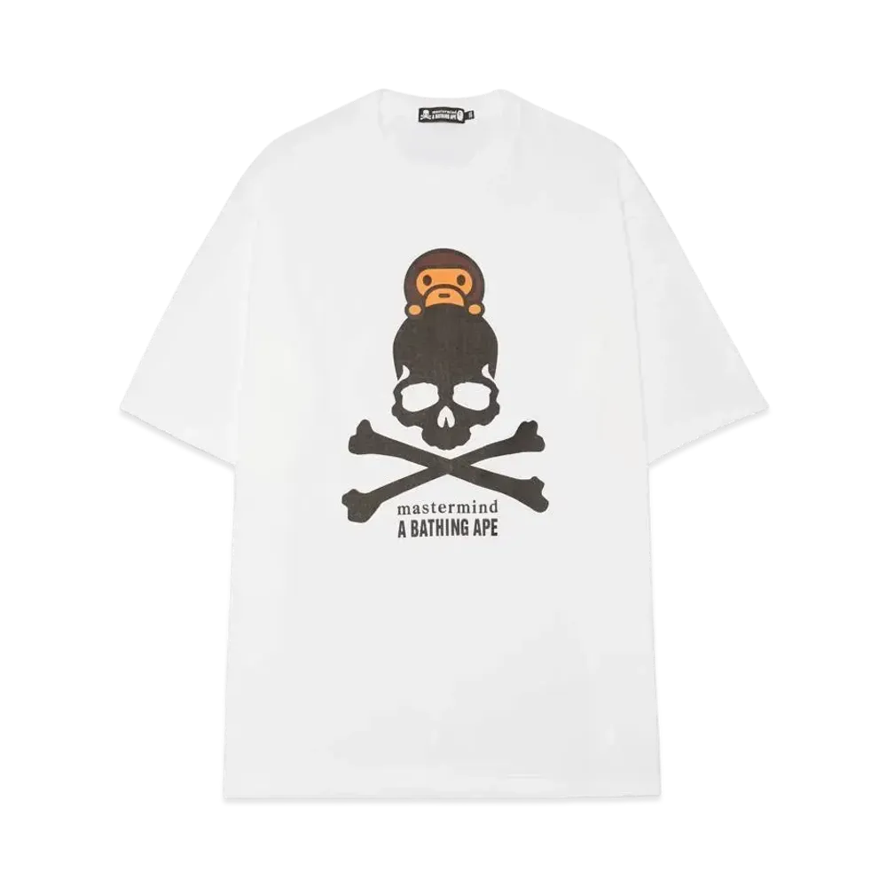 A BATHING APE X MMJ BABY MILO TEE "White"