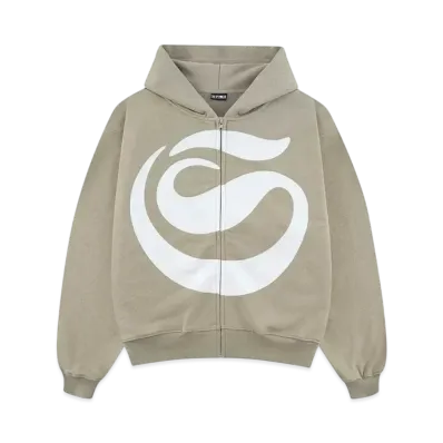 SPLR Huge S Logo Zip Hoodie "Khaki"