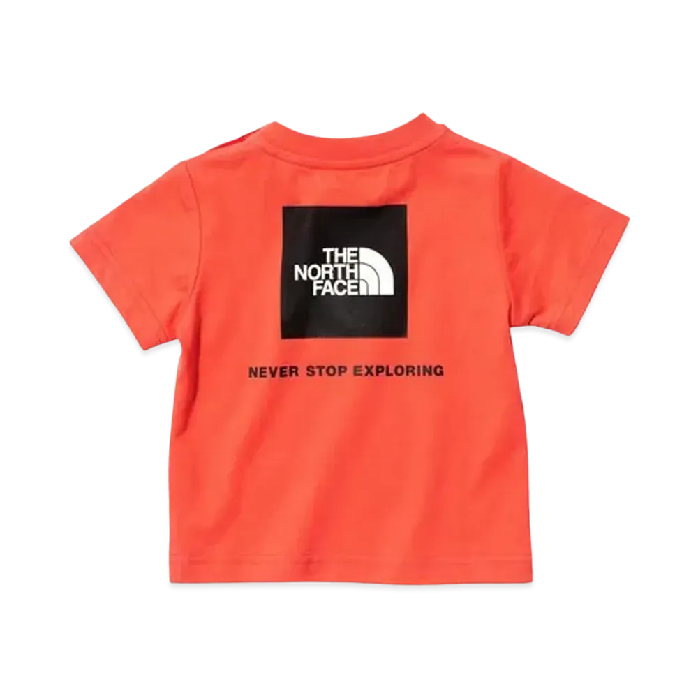 The North Face Baby S/S Back Square Logo Tee "Retro Orange"