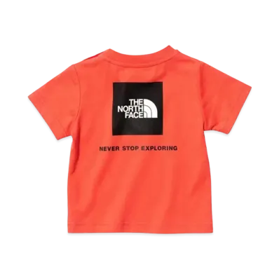 The North Face Baby S/S Back Square Logo Tee "Retro Orange"