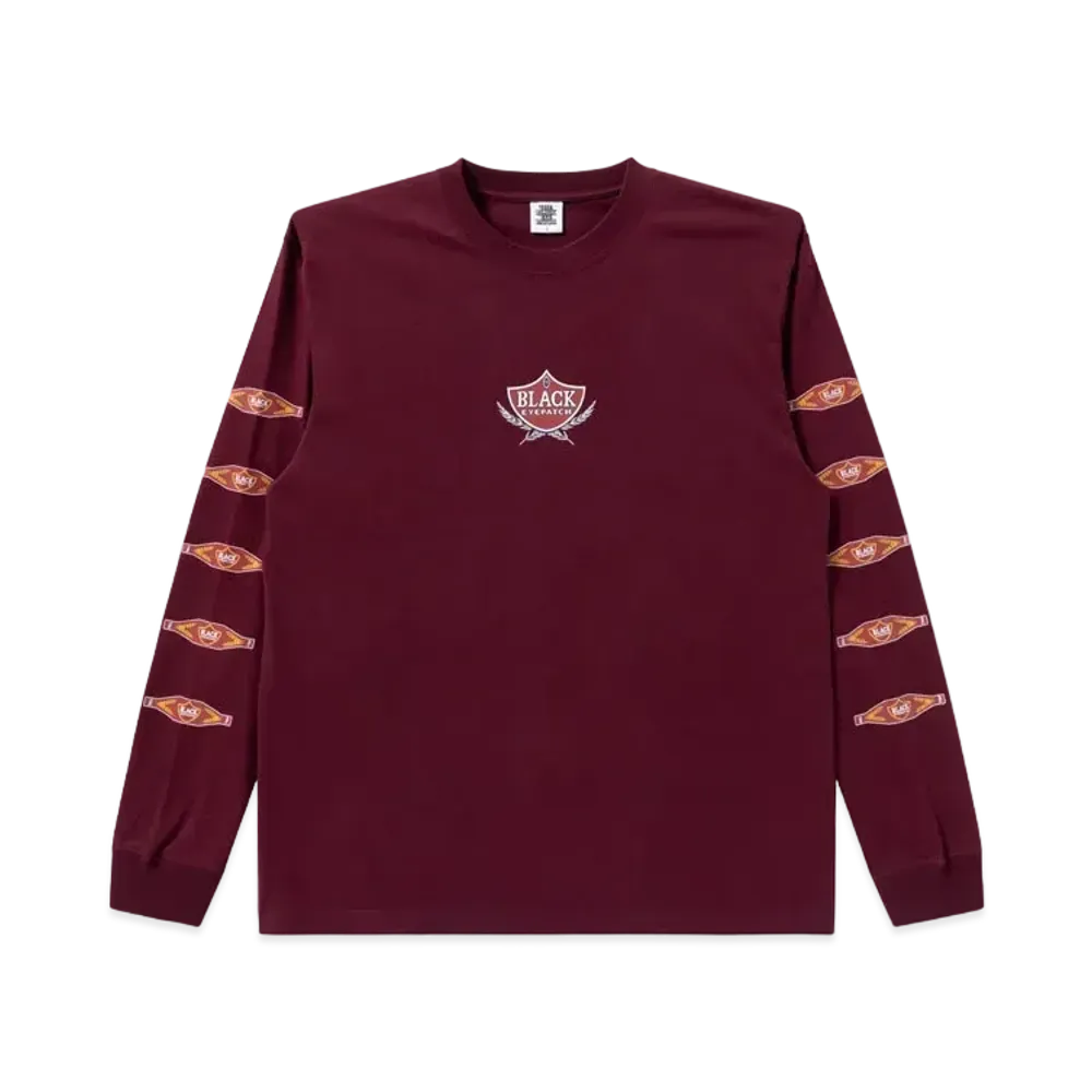 BlackEyePatch Sweet Cigar Label L/S Tee "Burgundy"
