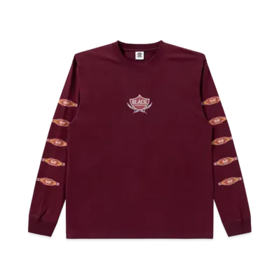BlackEyePatch Sweet Cigar Label L/S Tee "Burgundy"
