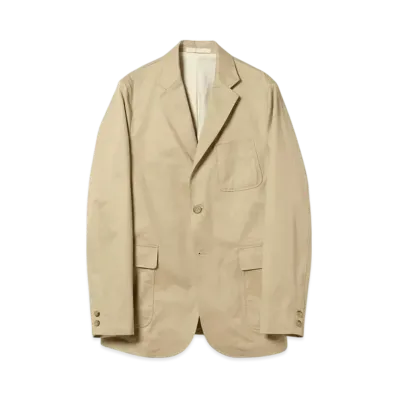BEAMS 3B Jacket 80/3 Twill "Beige"