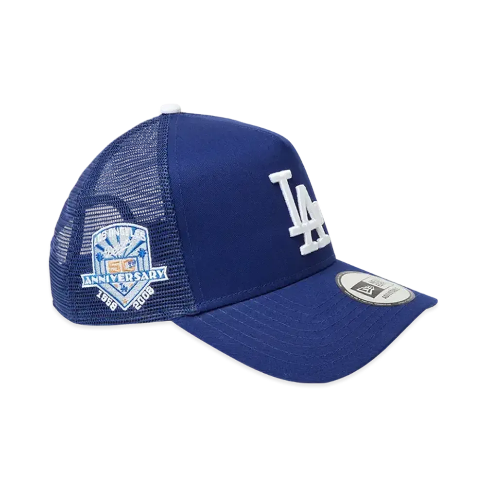 NEW ERA 9Forty A-Frame Tracker MLB Side Patch Los Angeles Dodgers "Dark Royal"