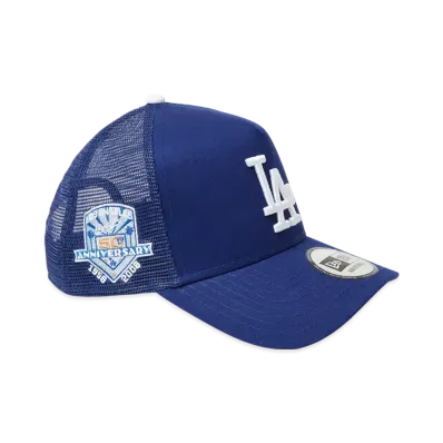NEW ERA 9Forty A-Frame Tracker MLB Side Patch Los Angeles Dodgers "Dark Royal"