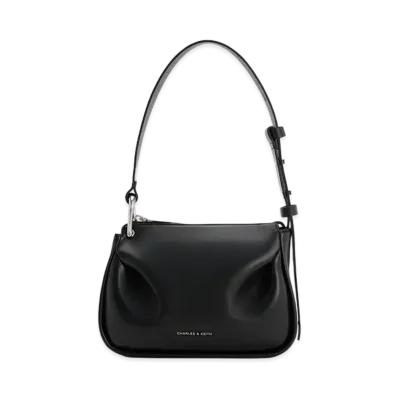 CHARLES & KEITH Lumen Padded Crossbody Bag "Noir"