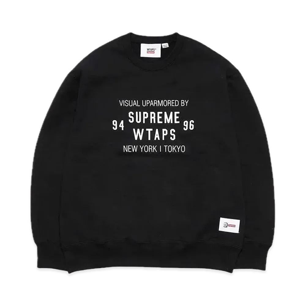 Supreme x WTAPS Crewneck "Black" 21274SPD-CSM03S