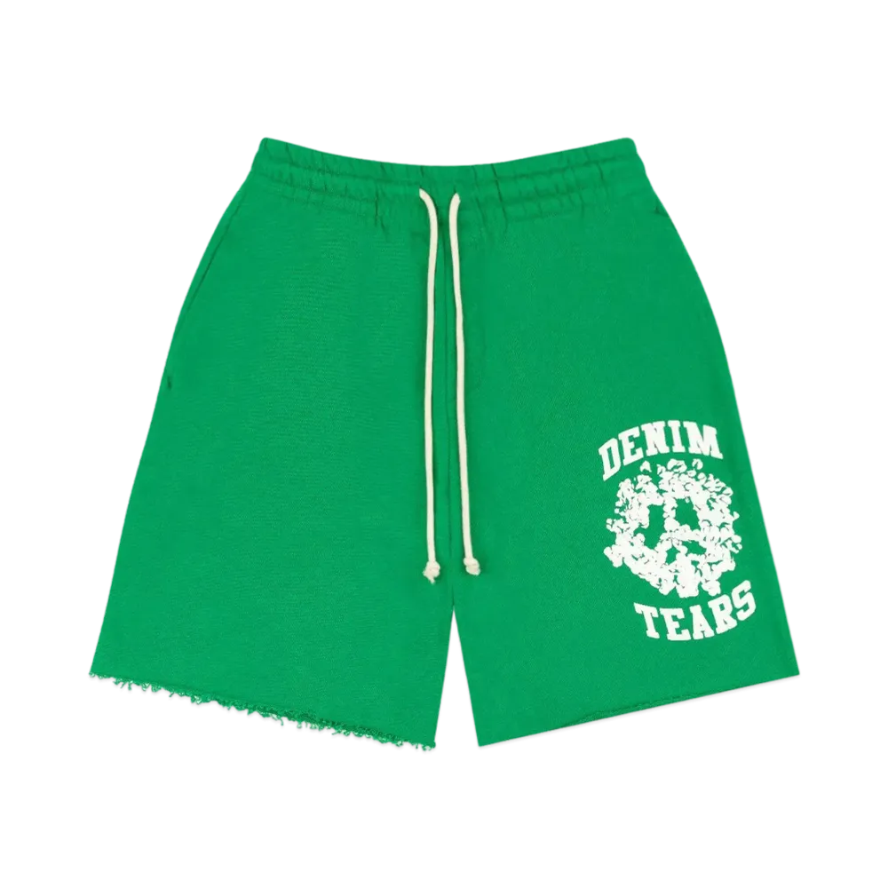DENIM TEARS Denim University Sweat Shorts "Green"