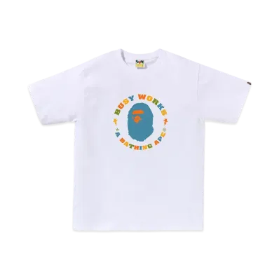 A BATHING APE Colors Busy Works Sta Tee "White"