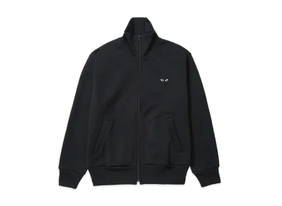 COMME des GARCONS PLAY Back Printed Black X White Blouson With Black Emblem "Black"