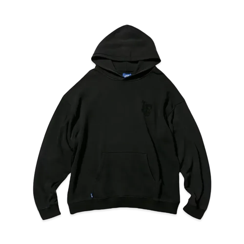 LFYT PIGMENT DYED LF LOGO HOODI "BLACK"