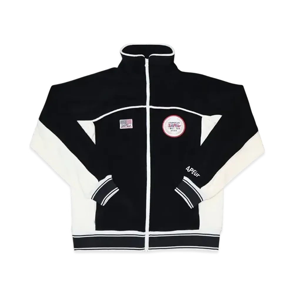 SAPEur Youth 2028 Los Angeles Pile Jersey Jacket "Black"